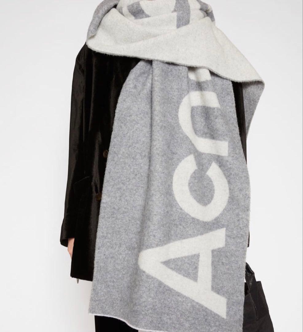 【秋冬必須アイテム】Acne Studios マフラー　ライトグレー