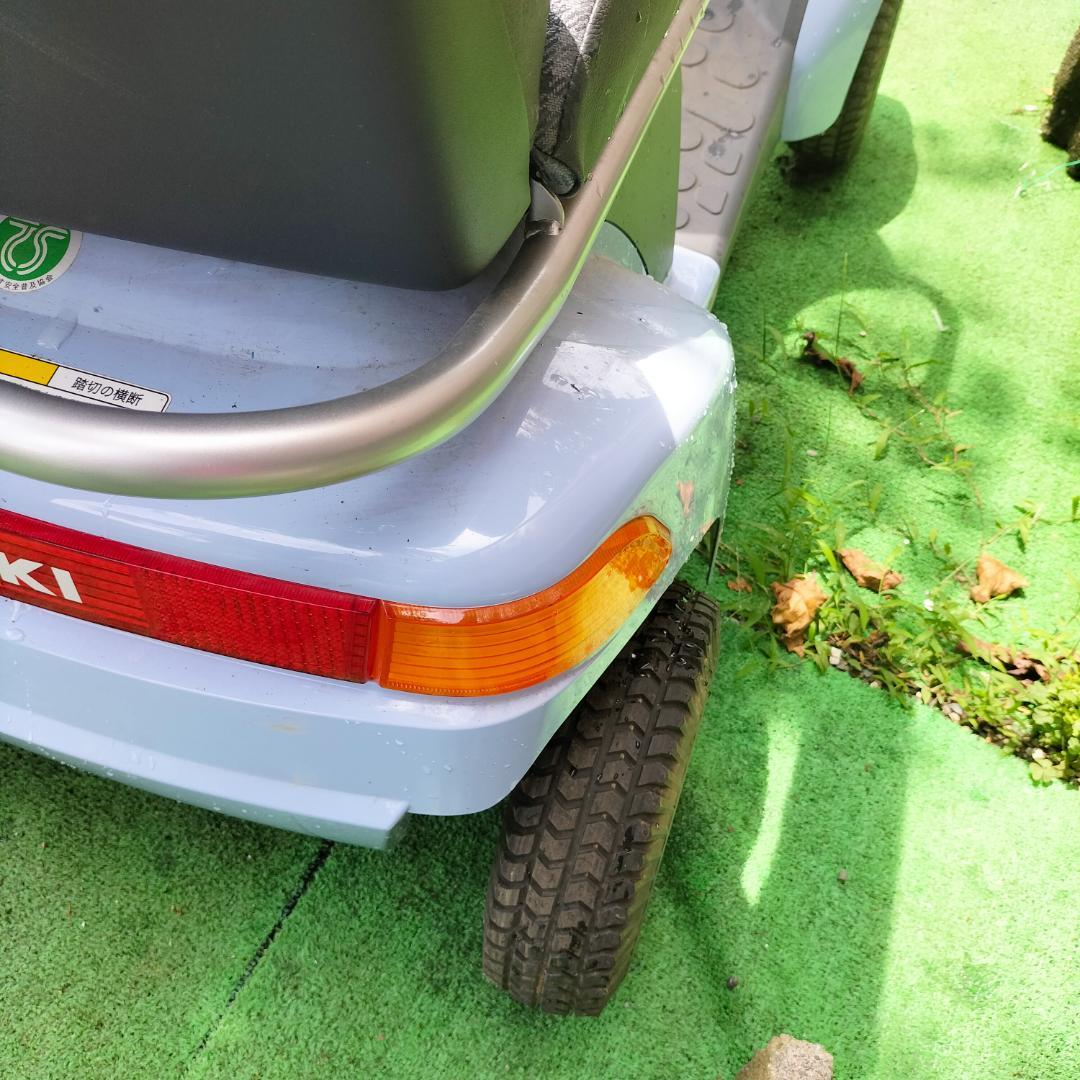 まつ　スズキ　セニアカー　ブルー　ステッキホルダー付