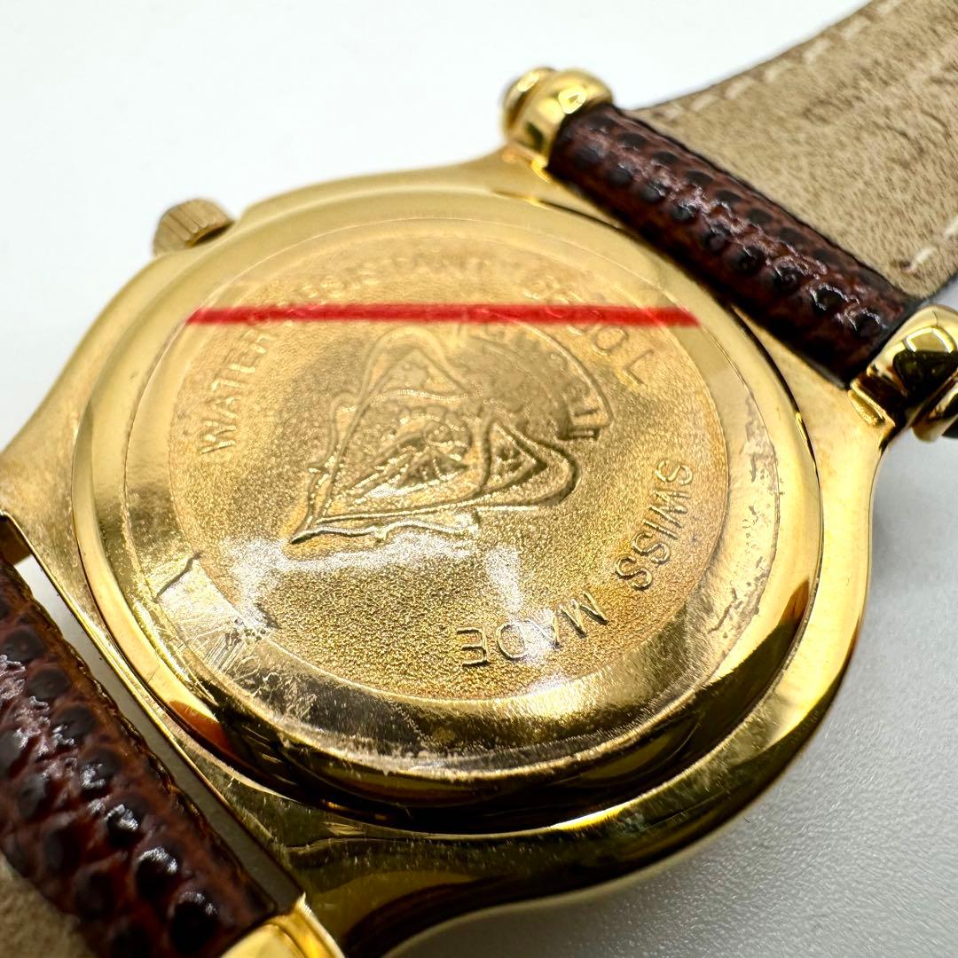 稼働/新品電池　グッチ 腕時計　6500L ヴィンテージ　純正ベルト　クォーツ