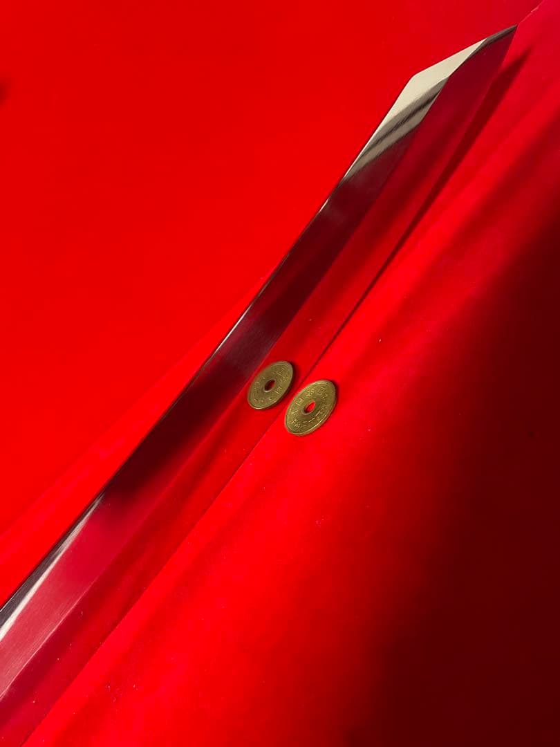 包丁　剣型切付　尺ニ　鏡面仕上げ　切味抜群箱付　未使用品