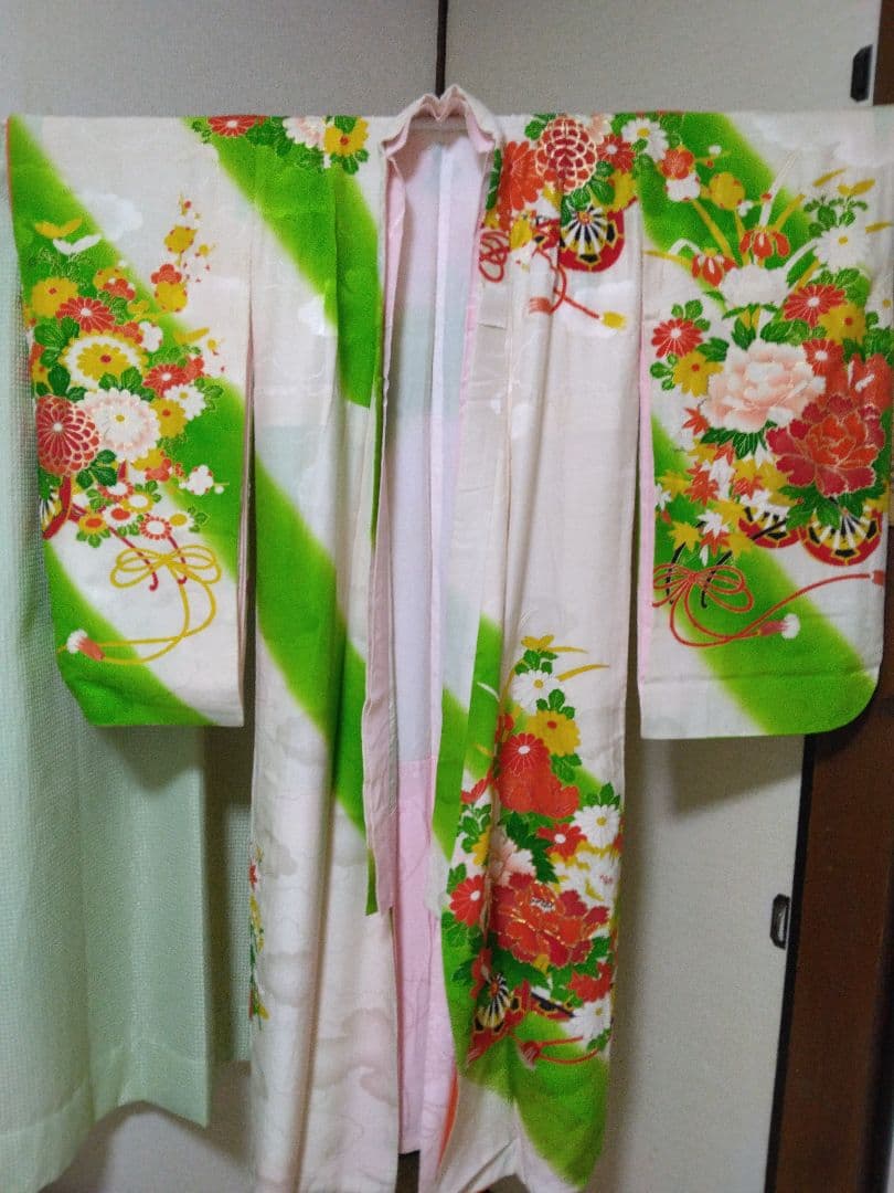 七五三　着物　帯　草履　鞄　帯留め　フルセット