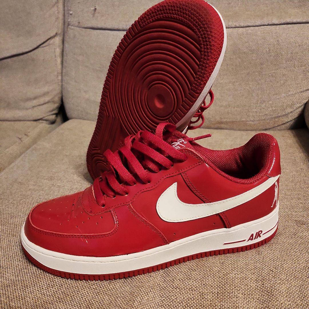 靴 NIKE AIR FORCE 1 LOW SHEED RED