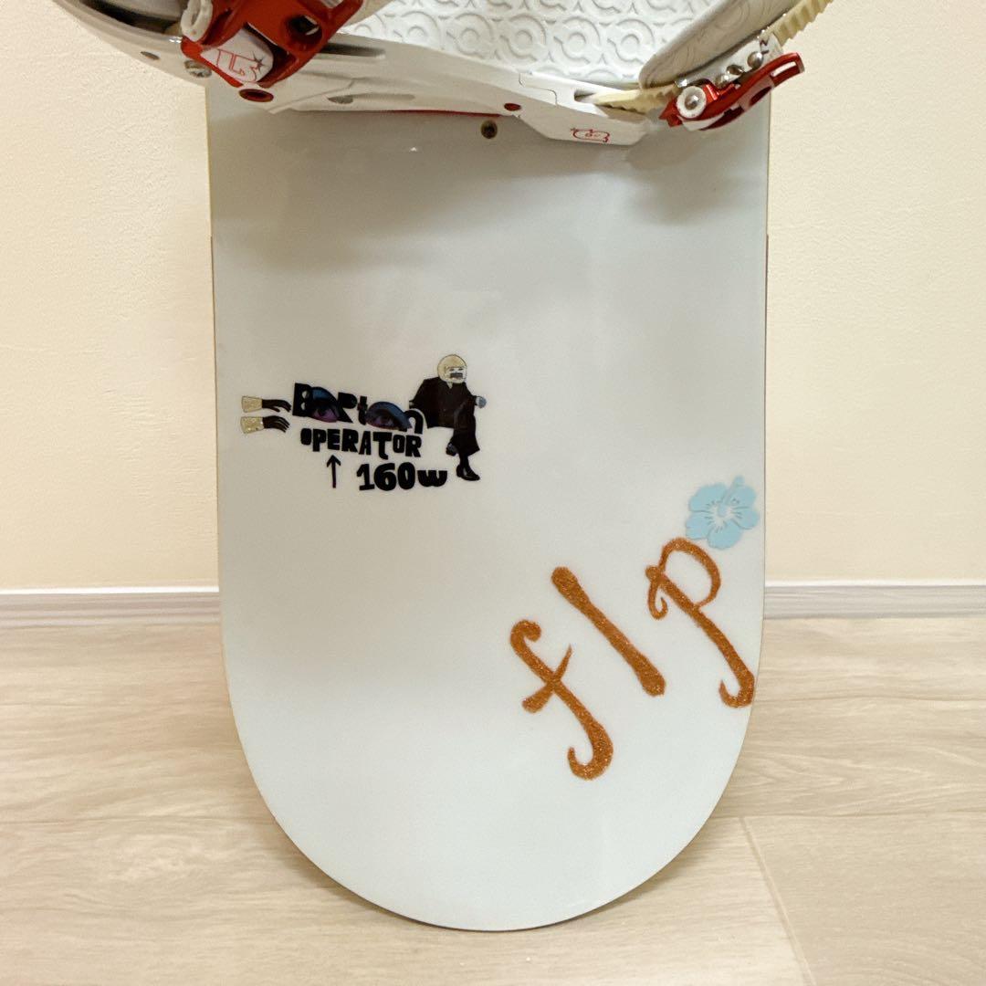 【良品　BURTON】OPRETAOR W160 160cm スノーボードセット