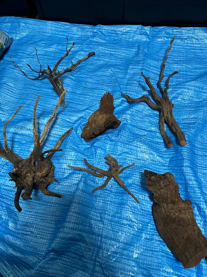 【引き取り限定】60cm水槽、水槽台+45cm水槽台+レイアウト素材　フルセット