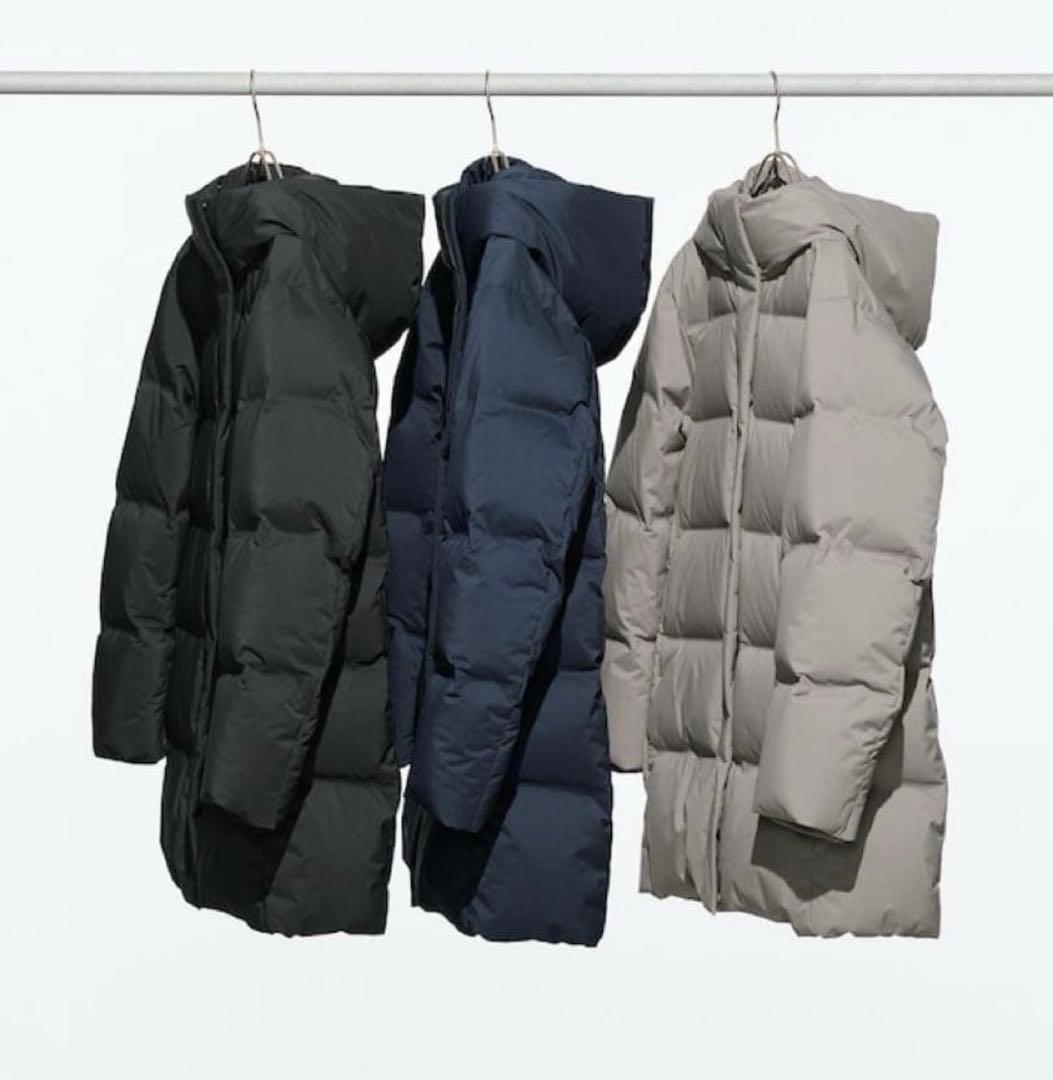 新品未使用UNIQLOシームレスダウンショートコート　ネイビー　XL