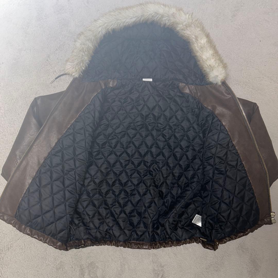 ペパロニ　ドローコードダブルジップ２WAYフードブルゾン