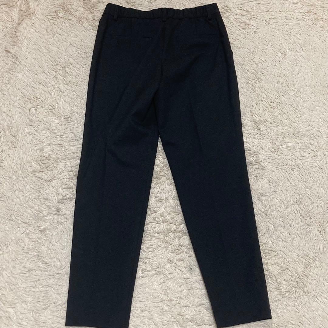 GREEN LABEL RELAXING 黒 ノーカラー ジャケット パンツ