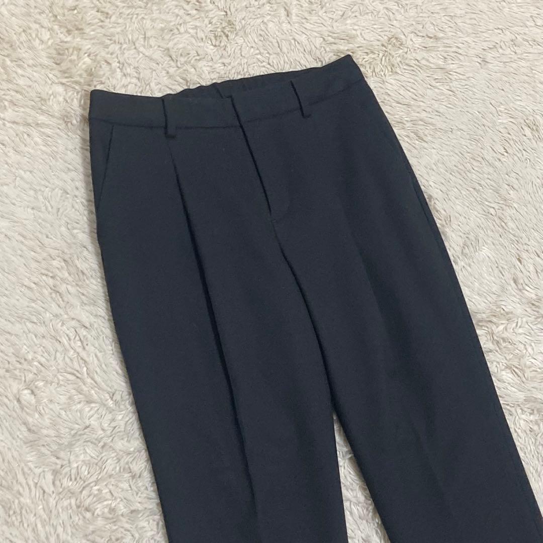 GREEN LABEL RELAXING 黒 ノーカラー ジャケット パンツ