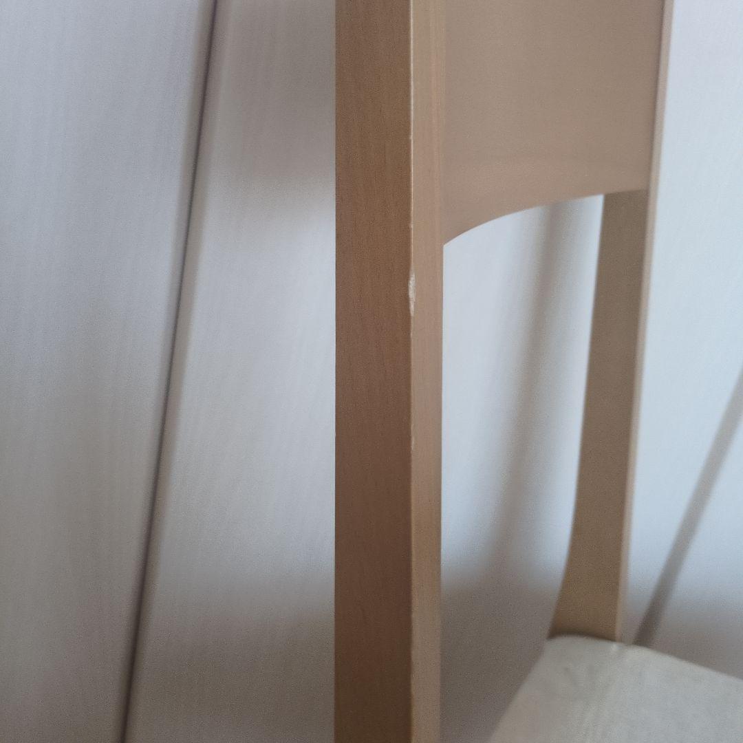 【アクタス】ダイニングチェア 2脚セットデンマークビーチ材シートクッション有り