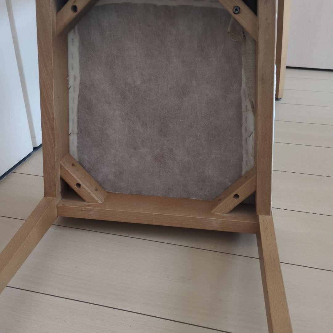 【アクタス】ダイニングチェア 2脚セットデンマークビーチ材シートクッション有り