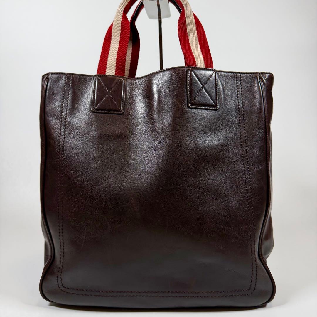 【美品】Bally バリー　トートバッグ　2way トレインスポッティング　濃茶