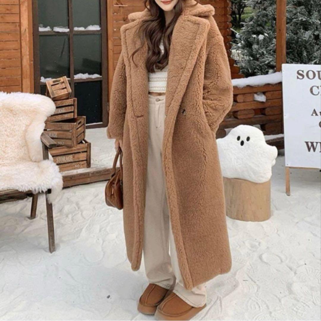 ELFRANK(エルフランク)オーバーサイズフェイクファーボアコート　美品