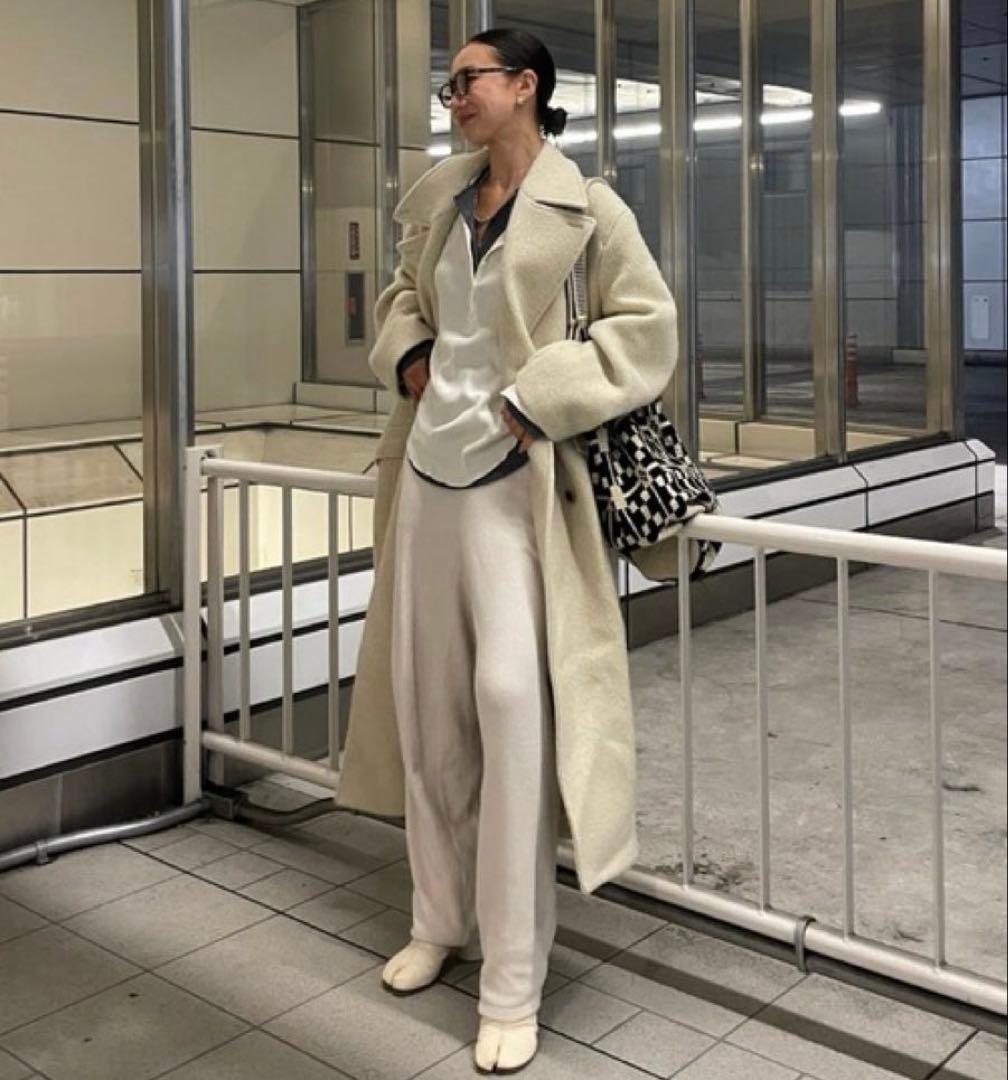 完売【新品】ETRE TOKYO ダブルブレストウールコート