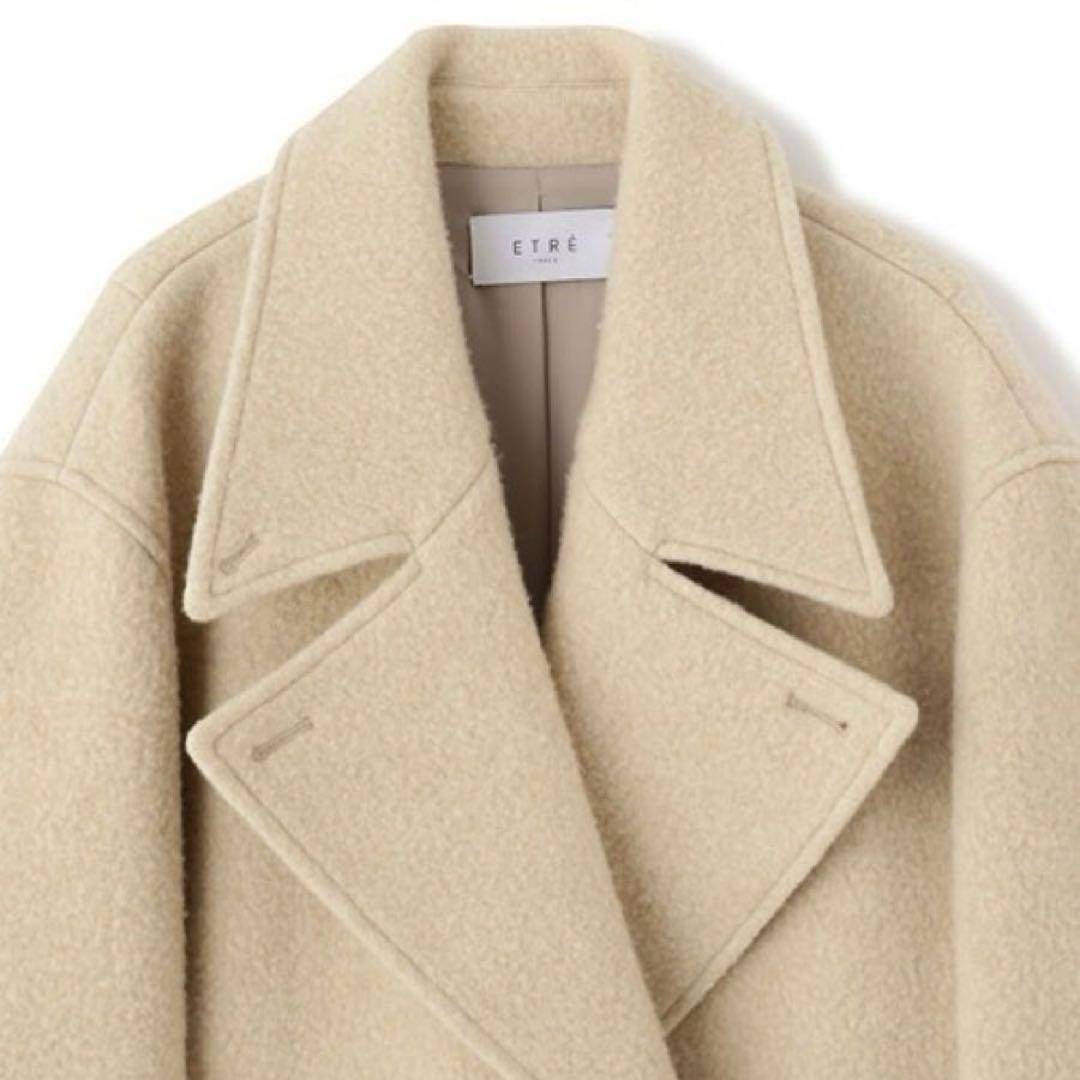 完売【新品】ETRE TOKYO ダブルブレストウールコート