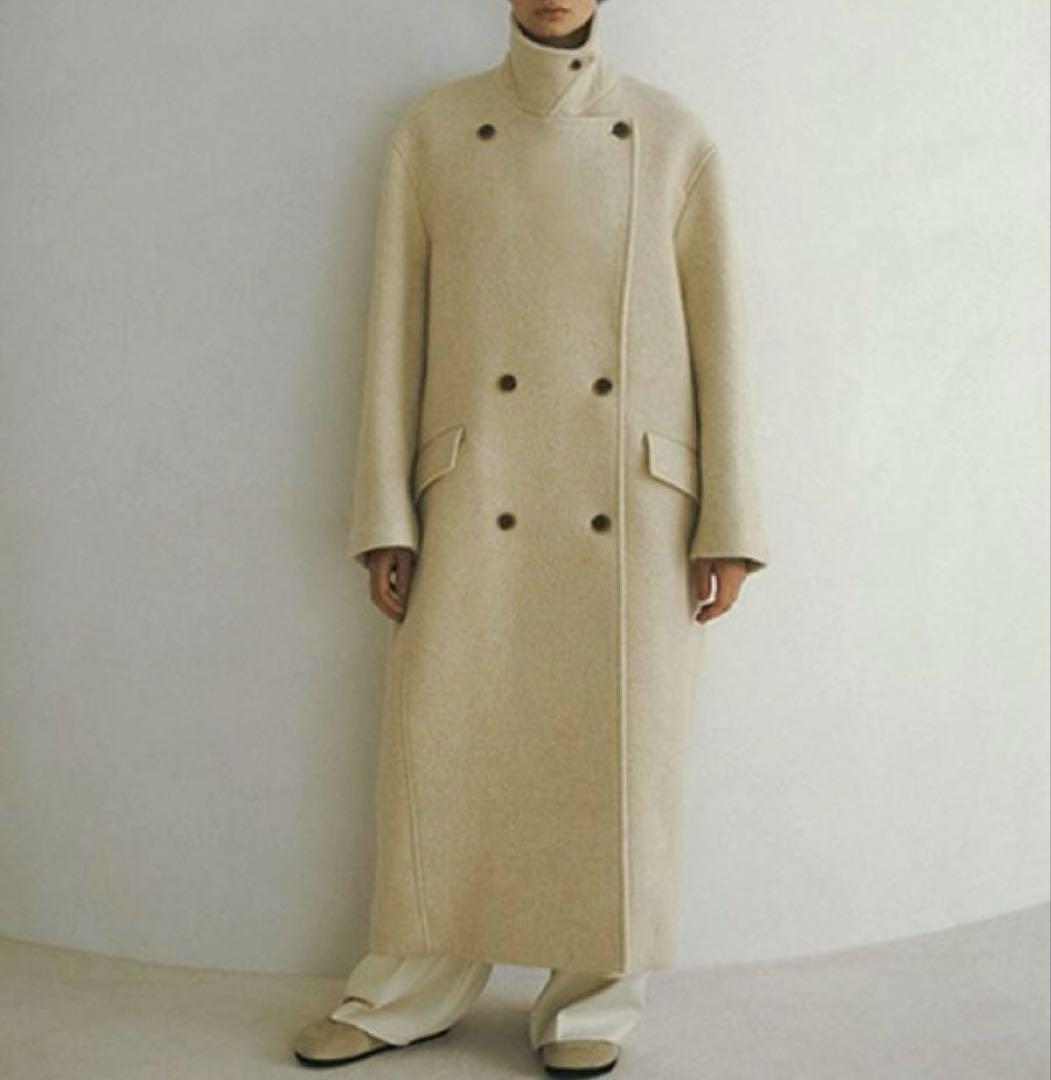完売【新品】ETRE TOKYO ダブルブレストウールコート