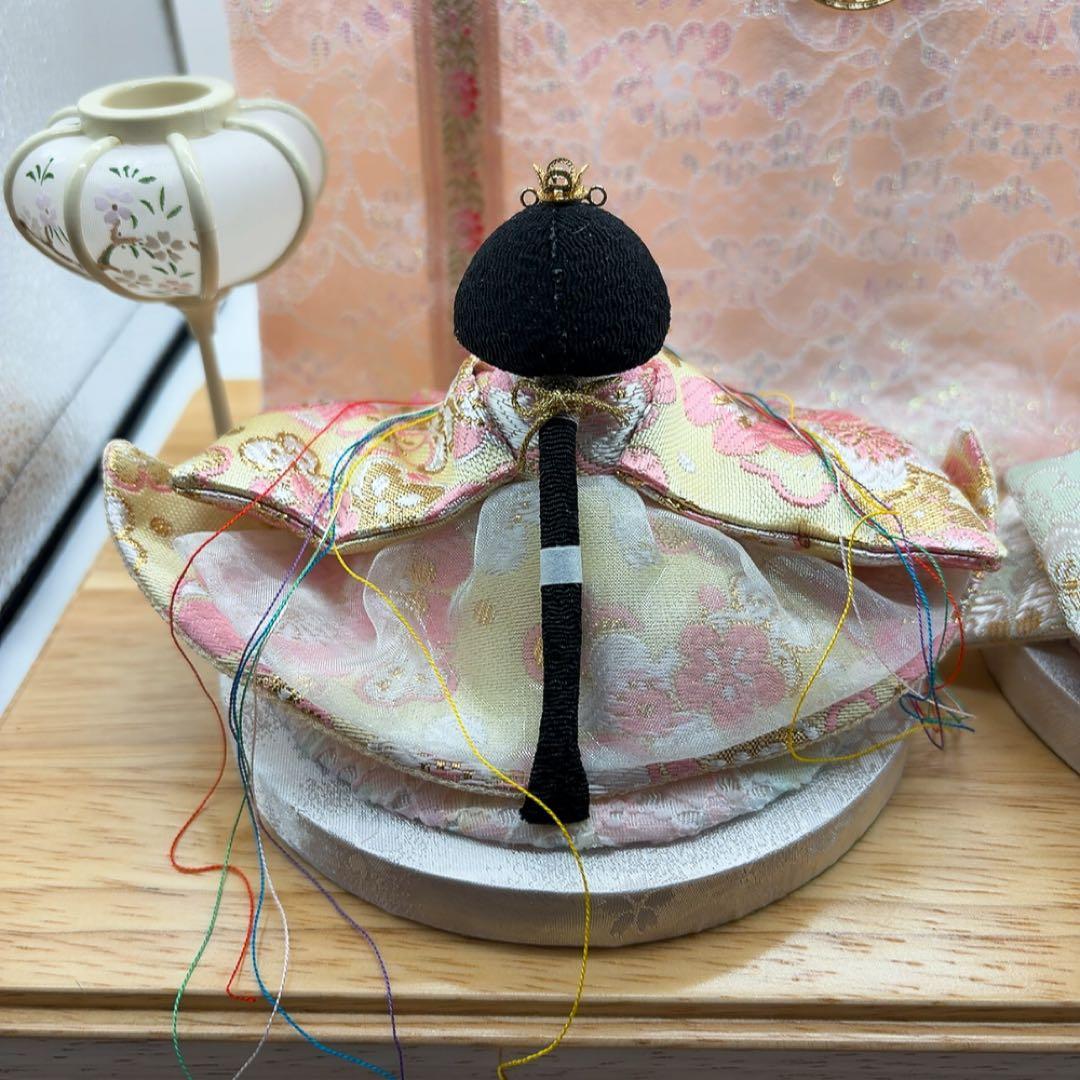 【極美品】2回のみ使用 リュウコドウ 雛人形 きらびな アクリルケース ちりめん