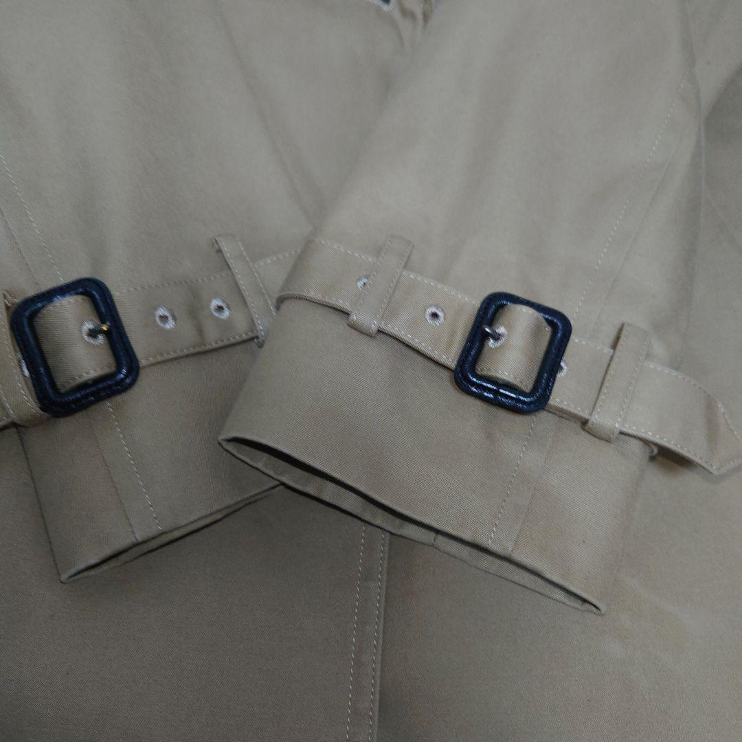 ハイク トレンチコート ロング ベルト ライナー 2way コットン ベージュ