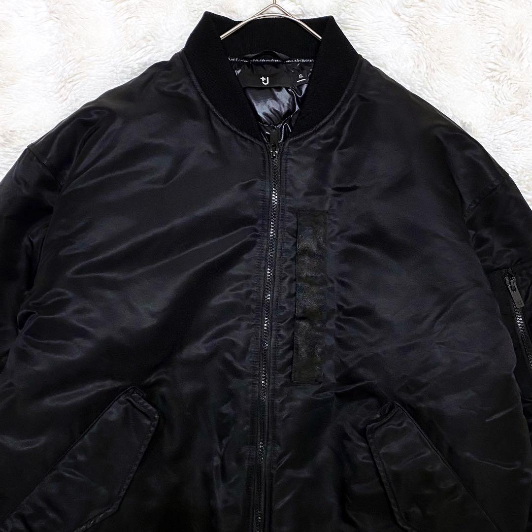 【美品】ユニクロ +J ハイブリッドダウンオーバーサイズ MA-1ブルゾン XL