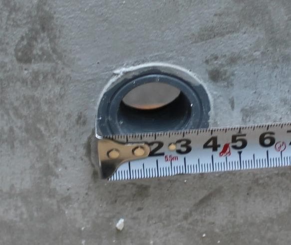 手造り　流し台　シンク　木陰