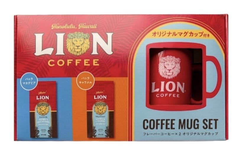 LION COFFEE ライオンコーヒー マグカップ付き×2セット