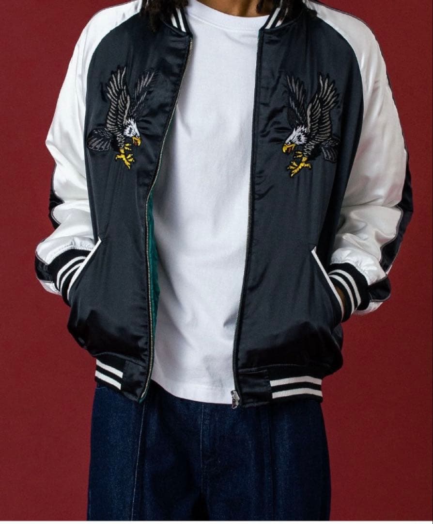 XLARGE リバーシブル　スーベニアジャケット　Mスカジャン