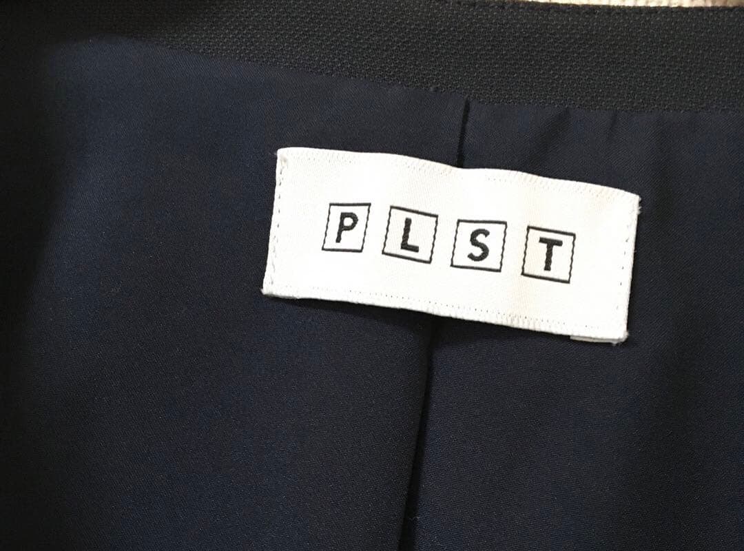 プラステ　リネンブレンド　パンツ　スーツ　ジャケット　ネイビー