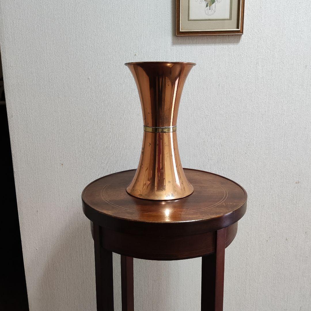 アンティーク　銅製？　花瓶　インテリア　オブジェ　置物