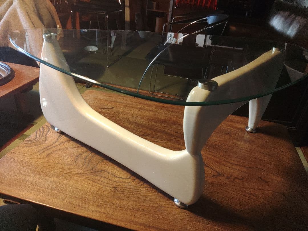 希少　ミッドセンチュリー　スペースエイジ　コーヒーテーブル　ポストモダン
