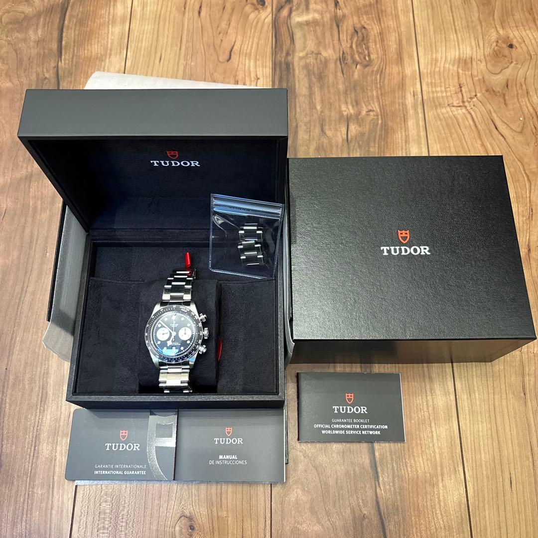 【2023年新品購入/美品・保証残】ブラックベイクロノM79360N TUDOR