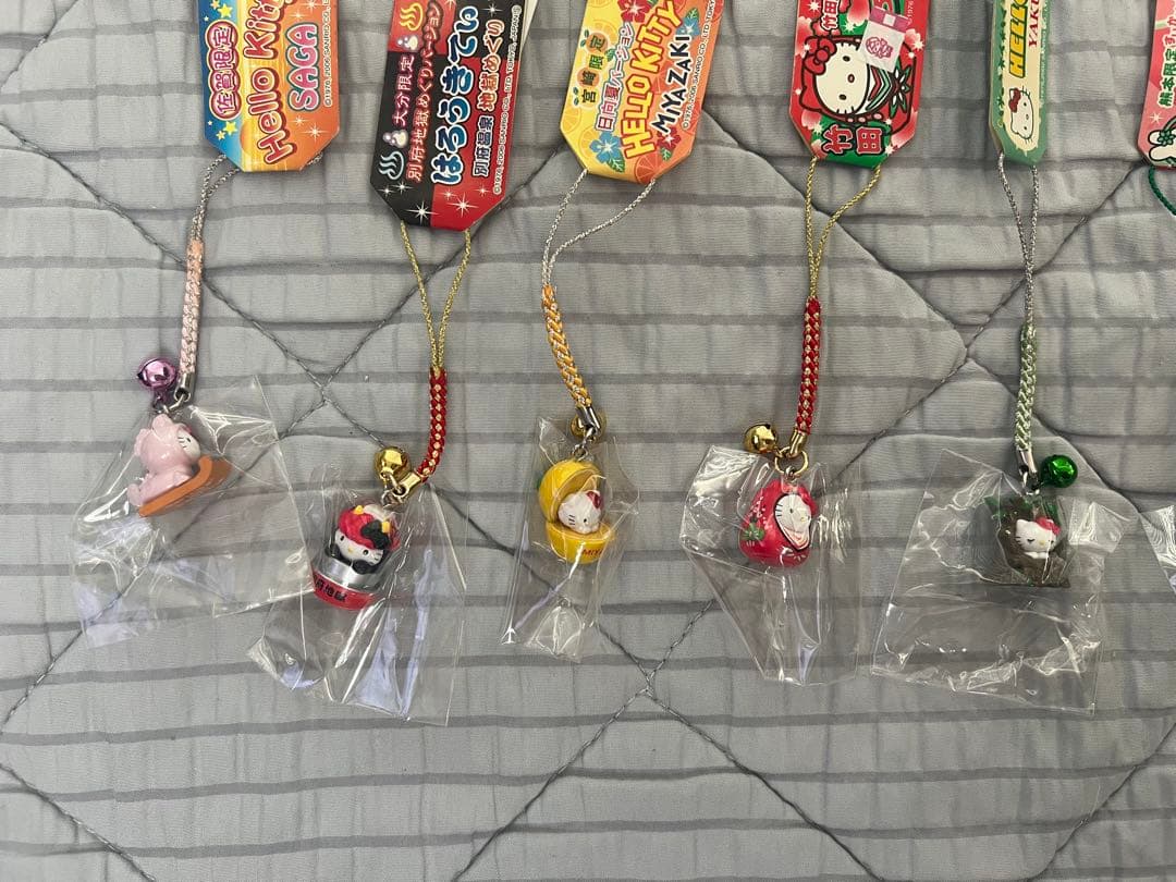 九州地方ご当地キティちゃん ストラップ 9個セット