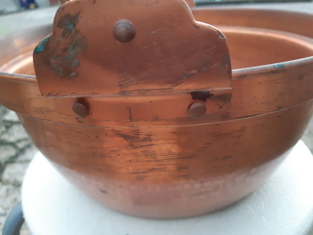 銅なべふた付き