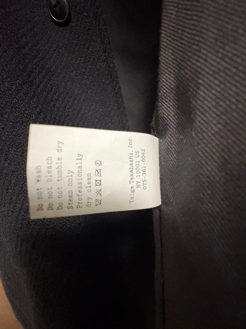 【未使用】t.t Taiga Takahashi ATELIER COAT 40