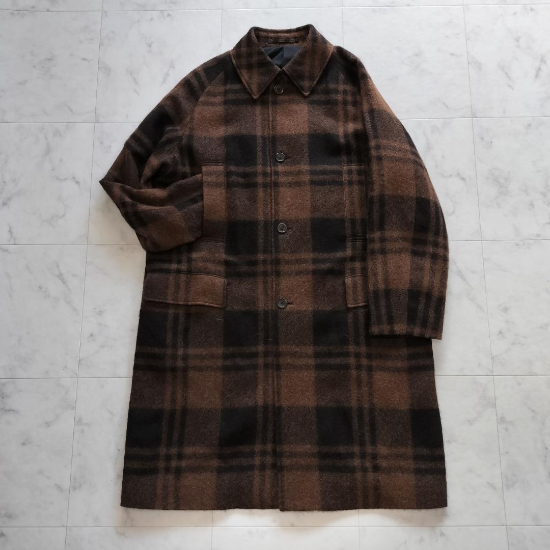 マーカウェア 21AW ラグランマックコート 2 M アルパカステンカラーコート