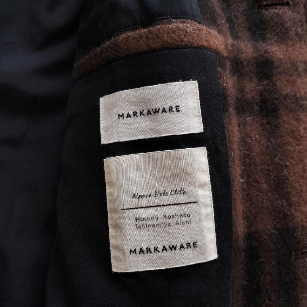 マーカウェア 21AW ラグランマックコート 2 M アルパカステンカラーコート