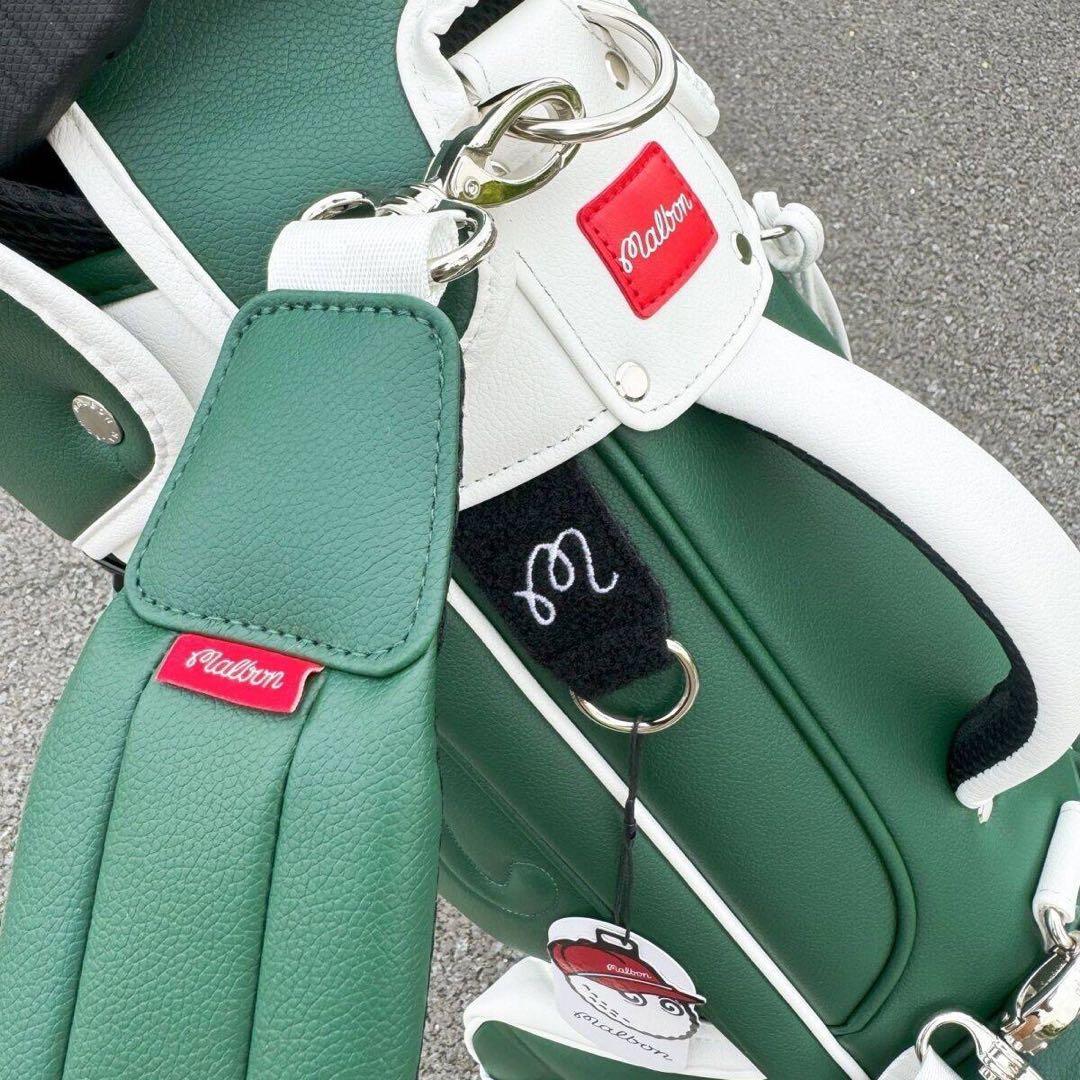 マルボンゴルフ malbon キャディバッグ  スタンド型バッグ グリーン