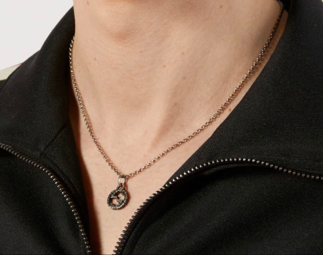 GUCCI 〔グッチ インターロッキング〕ペンダント ネックレス