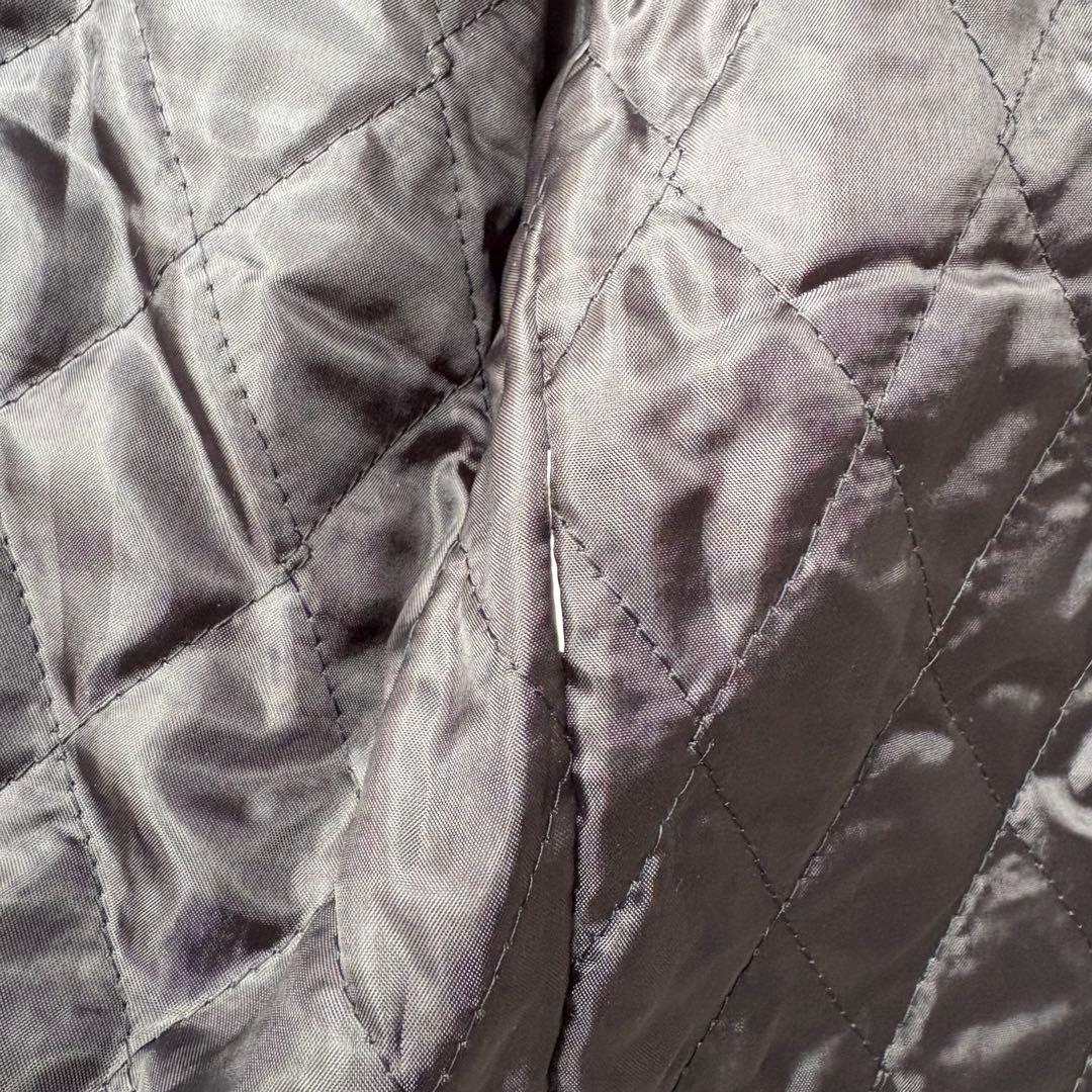 schott ショット USA製 シングルライダース 裏地キルティング ブラック