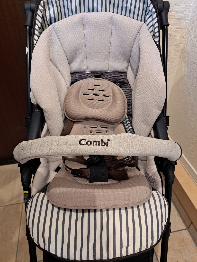 Combi スゴカルα ベビーカー HT ストライプベージュ