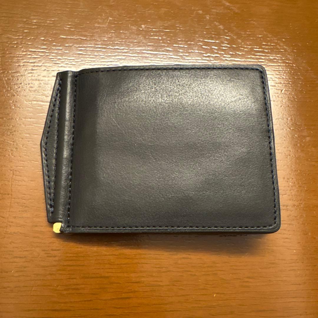 土屋鞄製造所　ビークル マネークリップウォレット　ダークインディゴ