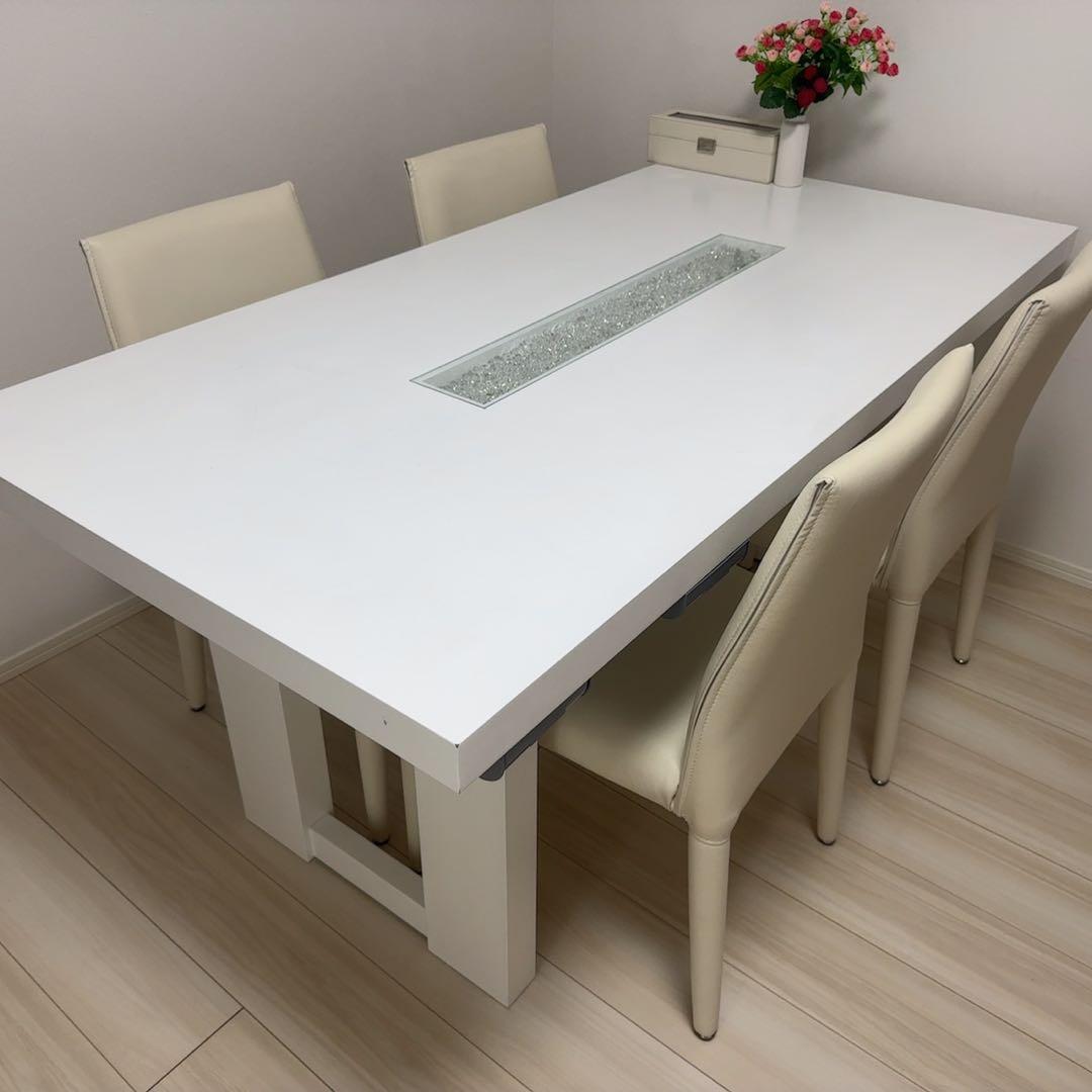 大塚家具購入♡秋田木工　スワロフスキー　ダイニングテーブル♡