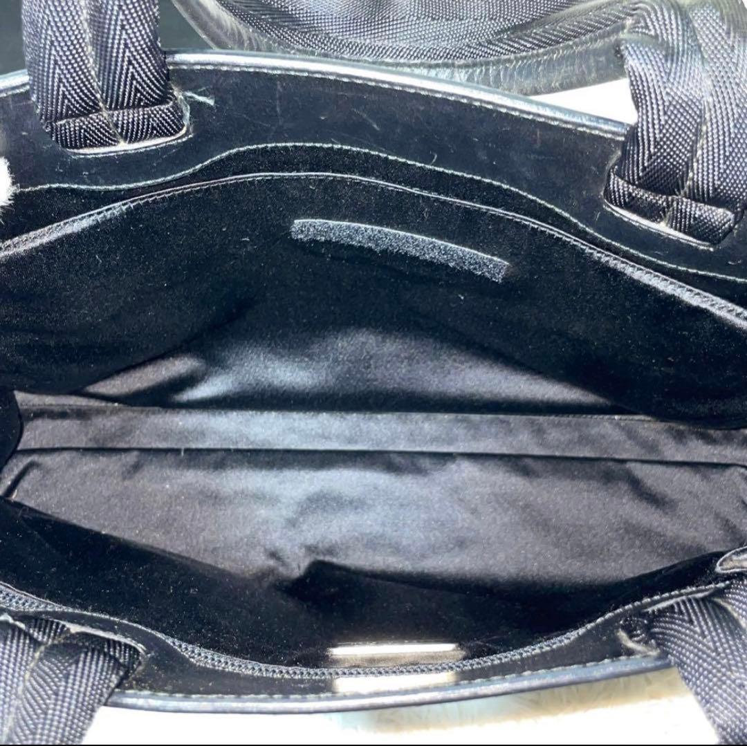 【良品】PRADA プラダ　トートバッグ　オールレザー　ブラック　黒　大容量