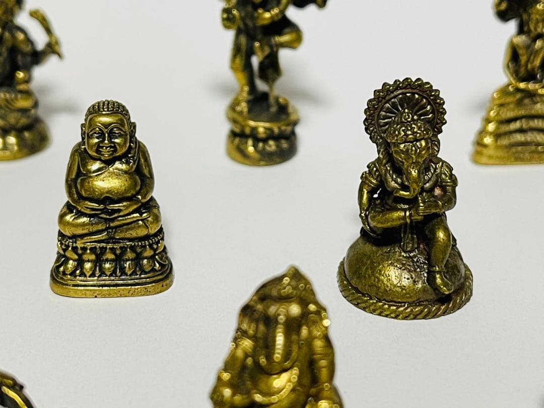ガネーシャ などなど真鍮製の像15体セット