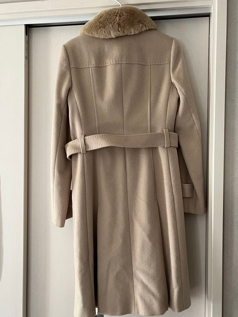 バーバリー　アンゴラ混ウールコート　40 極美品！！