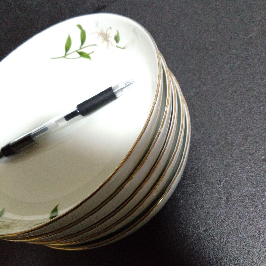 深川製磁 君島一郎 白百合 深鉢 5個 深皿　お祝い