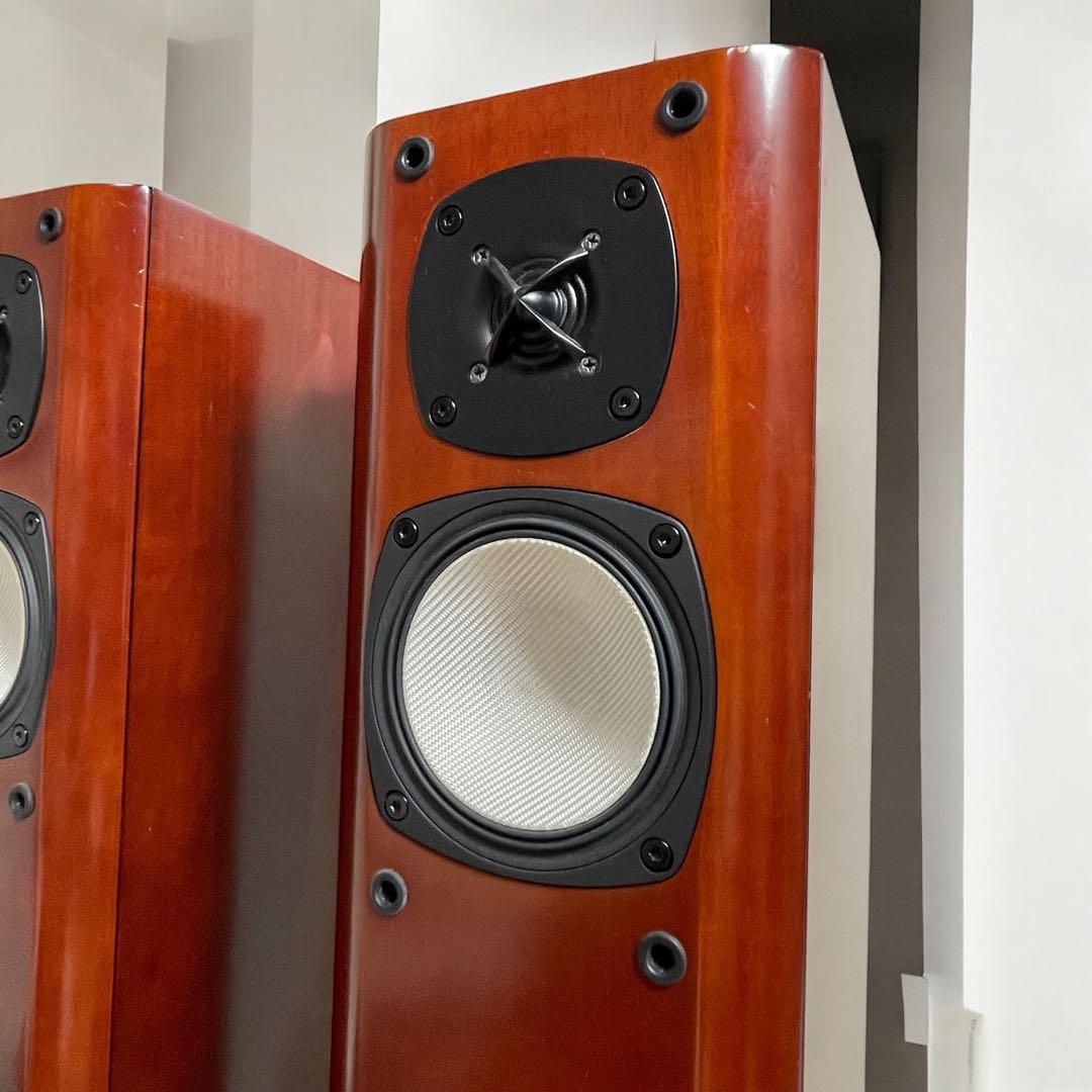 ONKYO オンキヨー D-308E フロントスピーカー ペア リアルウッド突板