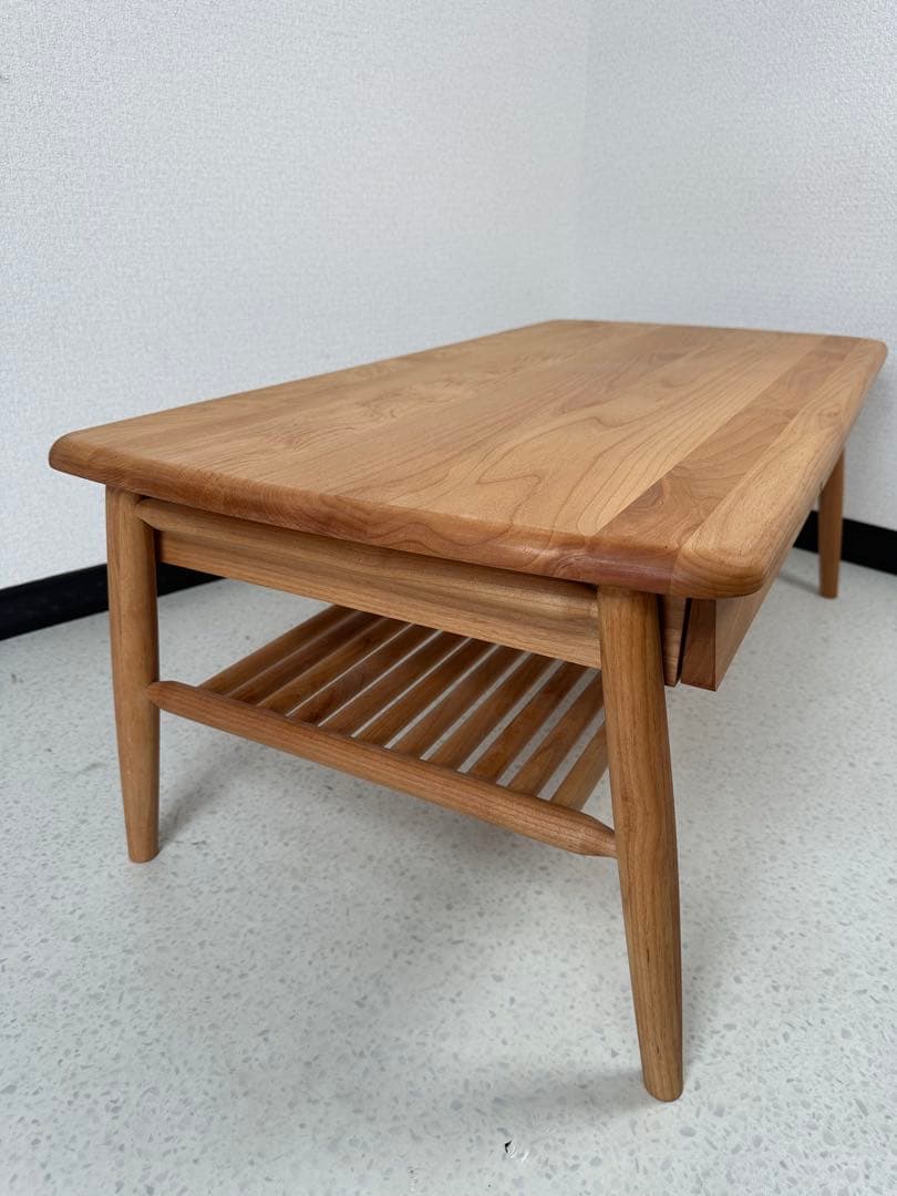 展示品 未使用 一生紀 ISSEIKI センターテーブル 木製 ※i4※