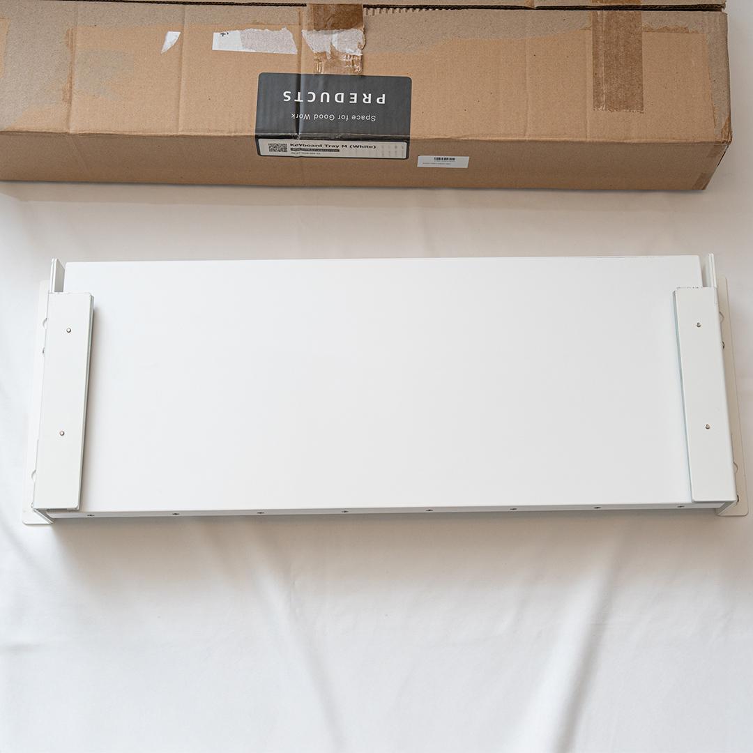 PREDUCTS キーボードトレイ 60cm ホワイト プレダクツ