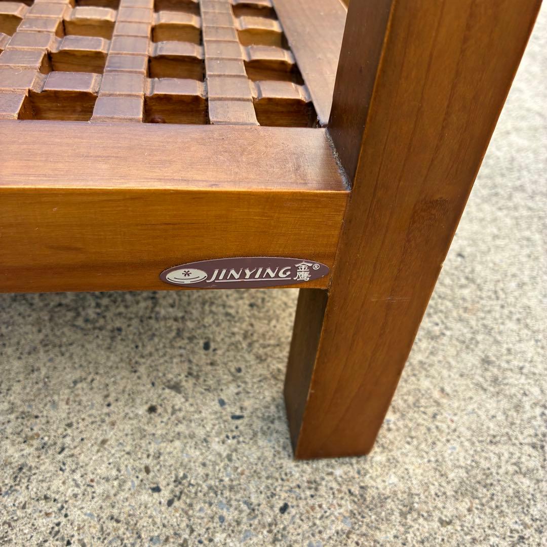 ローテーブル　ローチェア2脚セット　コーヒーテーブル　アンティーク　アジアン