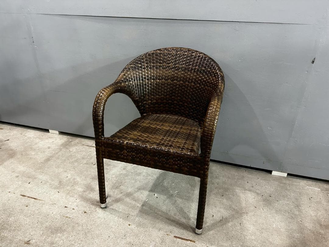 ガーデンチェア アームチェア ラタンチェア 藤チェア チェア 椅子 RW772
