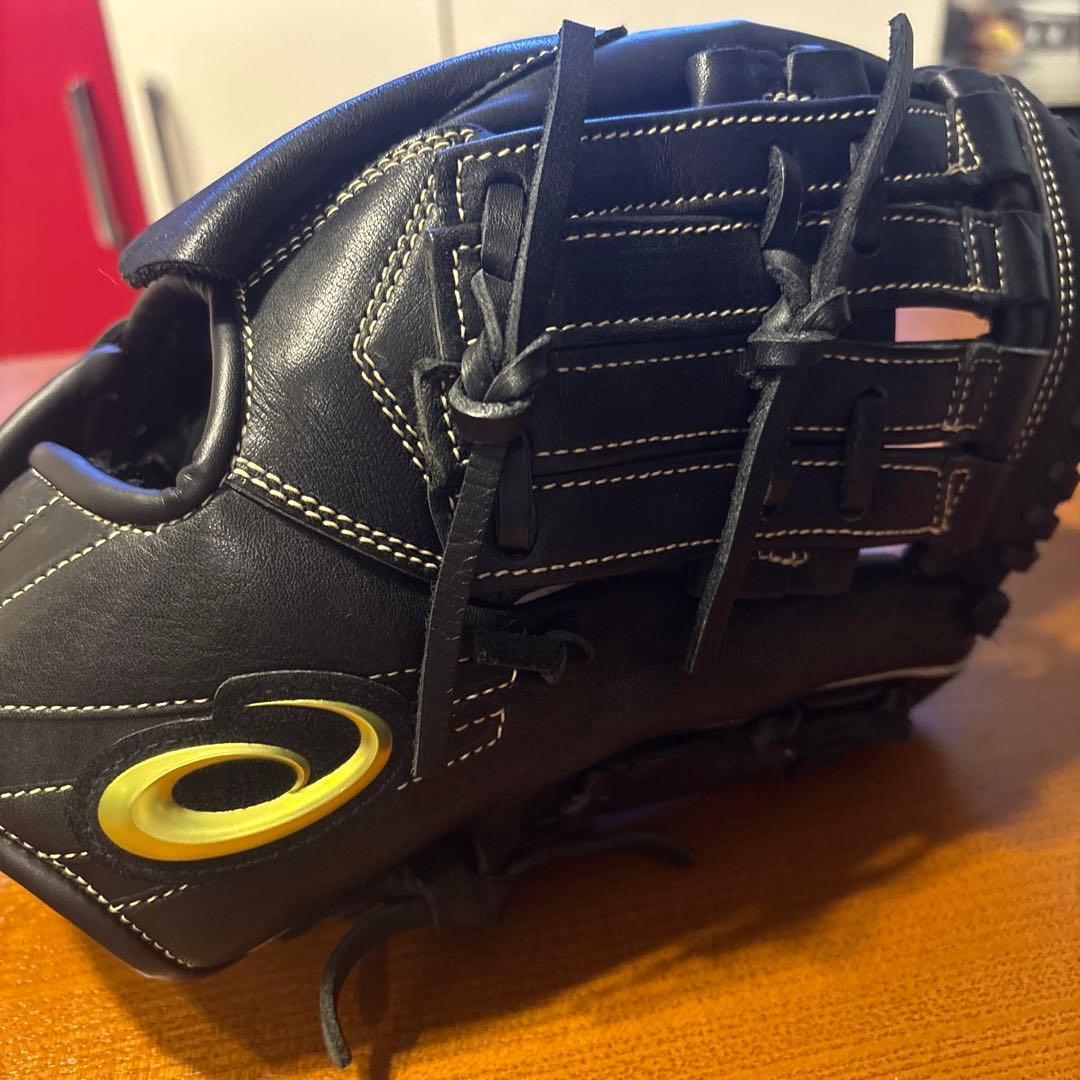 アシックス軟式野球グローブ 黒